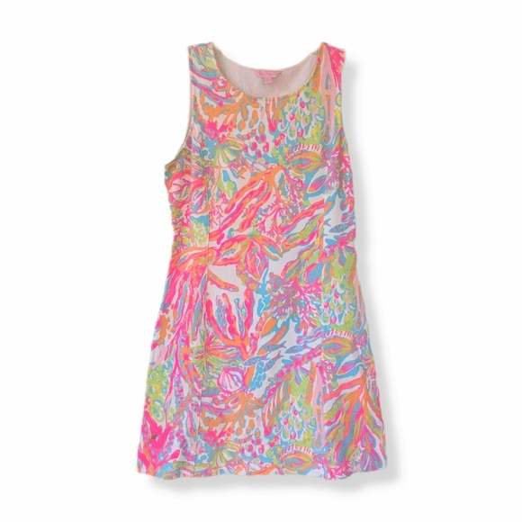 Lilly Pulitzer Dresses & Skirts - Lilly Pulitzer The Whiting Colorful Sleeveless Casual Sunmer Cut Out Tank Dress